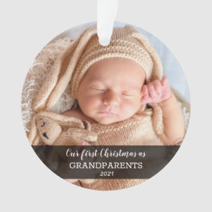 Unsere ersten Weihnachten als Großeltern   Baby-F Ornament