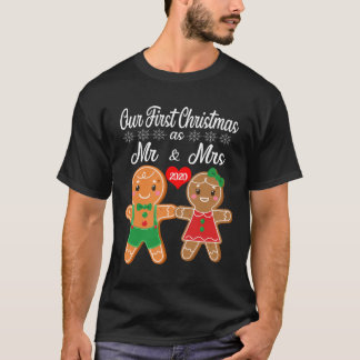 Unsere ersten Weihnachten als Herr und Frau 2020 L T-Shirt