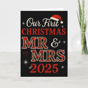 Unsere ersten Weihnachten als Herr und Frau 2025 M Karte