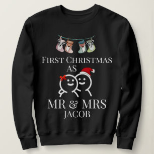 Unsere ersten Weihnachten als Herr und Frau Newlyw Sweatshirt