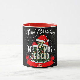 Unsere ersten Weihnachten als Herr und Frau Newlyw Tasse