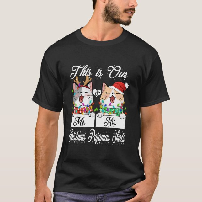 Unsere ersten Weihnachten als Herr und Frau Pjs Pa T-Shirt (Vorderseite)