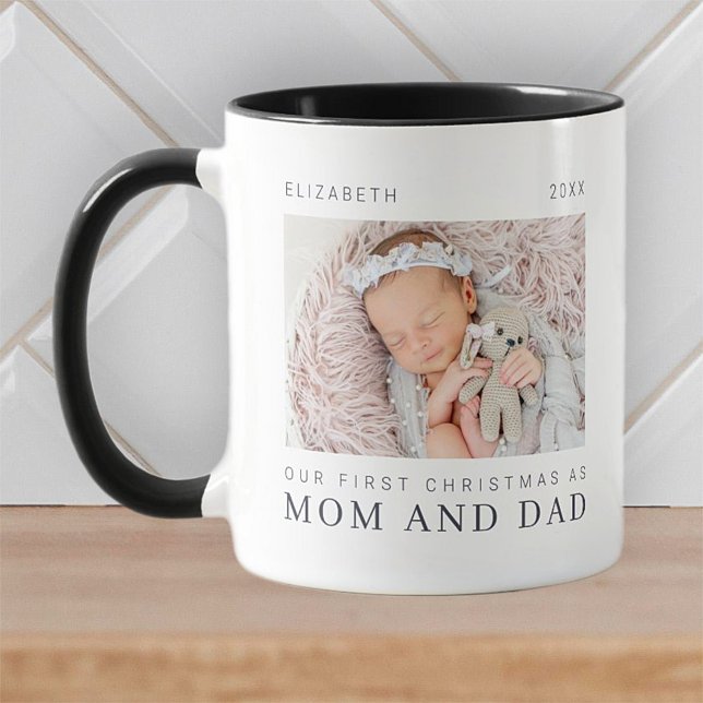 Unsere ersten Weihnachten als Mama und Vater Moder Kaffeetasse (Von Creator hochgeladen)