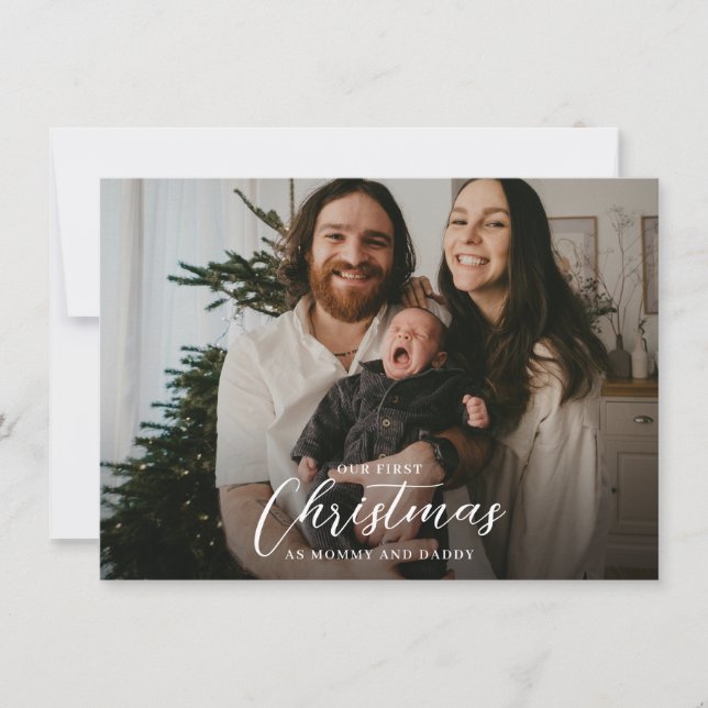 Unsere ersten Weihnachten als Mommy & Daddy Foto S (Vorderseite)