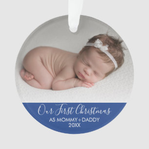 Unsere ersten Weihnachten als Mommy und Daddy  Bla Ornament