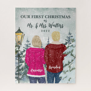 Unsere ersten Weihnachten als Mr. und Mrs. Verheir Puzzle