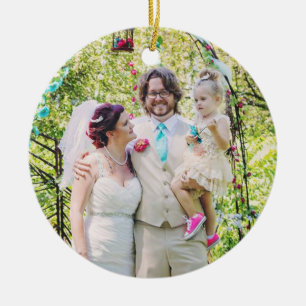 Unsere ersten Weihnachten als Mr. und Mrs. Wedding Keramik Ornament