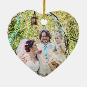Unsere ersten Weihnachten als Mr. und Mrs. Wedding Keramik Ornament