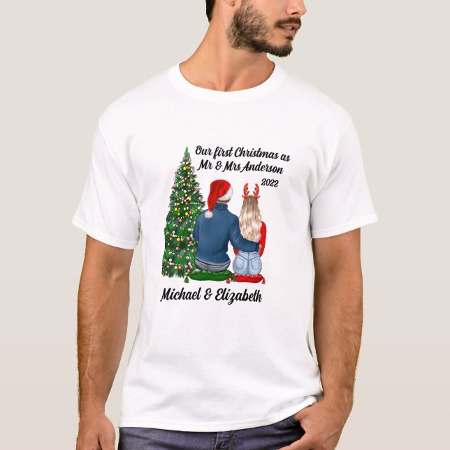 Unsere ersten Weihnachten als Verheirateter Mann T-Shirt (Vorderseite)