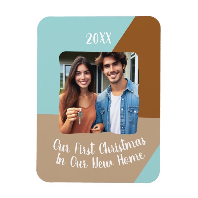 Unsere ersten Weihnachten in unserem neuen Zuhause Magnet (Vertikal)