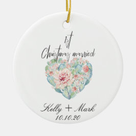 Unsere ersten Weihnachten Keramik Ornament