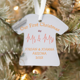 Unsere ersten Weihnachten Mr. und Mrs. Ornament