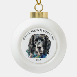 Unsere ersten Weihnachten ohne Personalisiert Keramik Kugel-Ornament