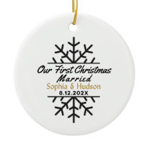 Unsere ersten Weihnachten Verheiratet Personalisie