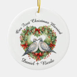 Unsere ersten Weihnachten Verheiratet, Ziergegenst Keramik Ornament