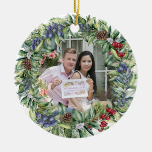 Unsere ersten Weihnachten zusammen   PERSONALISIER Keramik Ornament