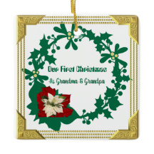 Unsere ersten Weihnachts-Großeltern White Poinsett