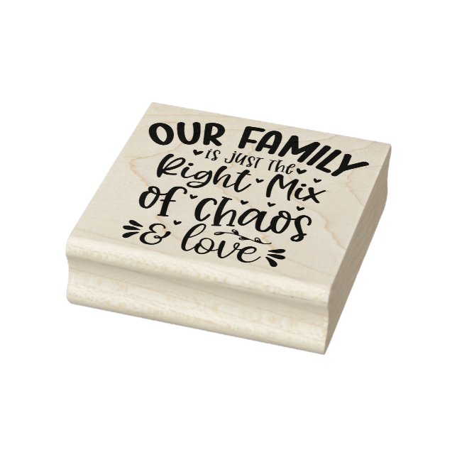Unsere Familie: Die perfekte Mischung aus Chaos un Gummistempel (Stempel)