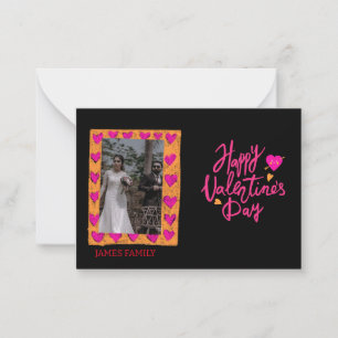 Unsere Familie eine Valentinische Liebe" Mitteilungskarte