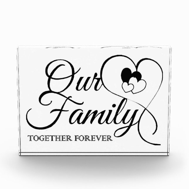 Unsere Familie Fotoblock (Vorderseite)