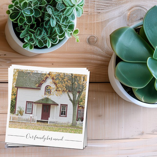 Unsere Familie hat ein Foto von Eigenheimen übertr Begleitkarte (Von Creator hochgeladen)