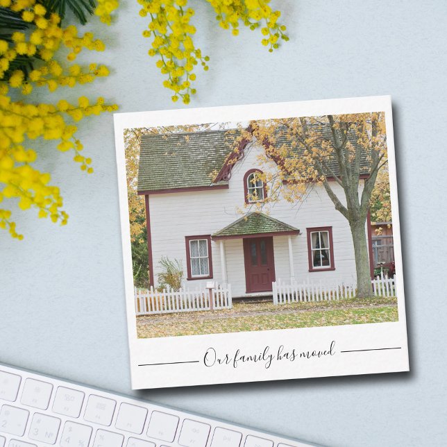 Unsere Familie hat ein Foto von Eigenheimen übertr Mitteilungskarte (Von Creator hochgeladen)