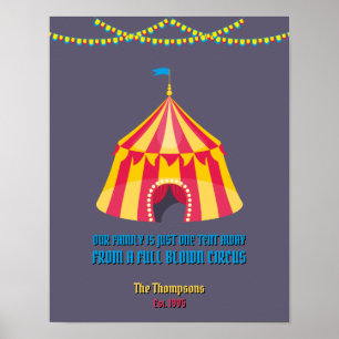 Unsere Familie ist nur ein Zelt entfernt lustig Poster