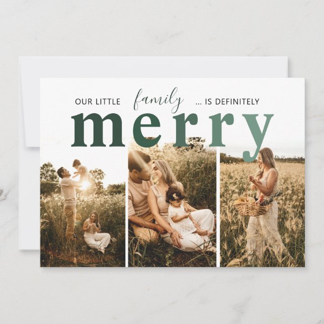 Unsere Familienfreundlichkeit Feiertagskarte (Vorderseite)