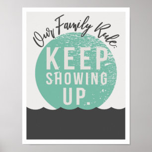 Unsere Familienregel 11"x14" Art Print II Poster