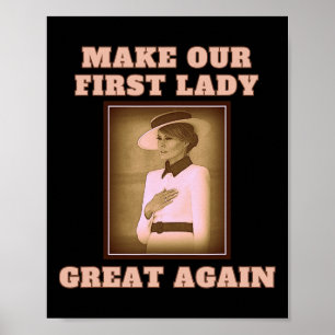 Unsere First Lady wieder großartig - Melania Trump Poster