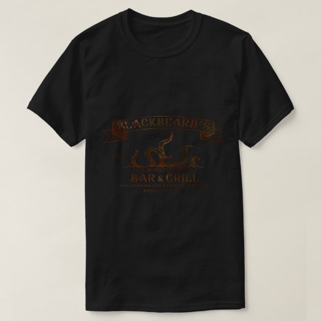 Unsere Flagge bedeutet Tod Blackbeard_s Bar und Gr T-Shirt (Design vorne)