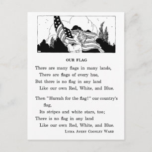 Unsere Flagge Postkarte