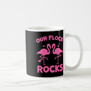 Unsere Flock Rocks Flamingo Matching Familienurlau Kaffeetasse