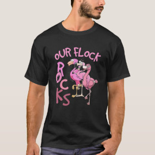 Unsere Flock Rocks Flamingo Matching Familienurlau T-Shirt