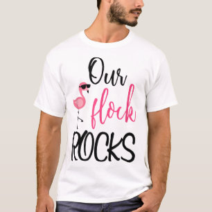 Unsere Flock Rocks Flamingo Muttertagsgeschenk T-Shirt