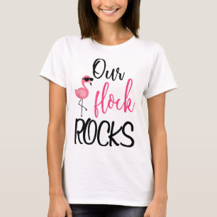 Unsere Flock Rocks Flamingo Muttertagslehrer Gesch T-Shirt