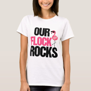 Unsere Flock Rocks Flamingo Muttertagslehrer Gesch T-Shirt