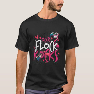 Unsere Flock Rocks Flamingo T-Shirt