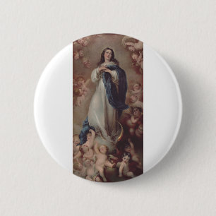Unsere Frau der unakulaten Empfängnis Button