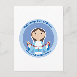 Unsere Frau vom Rosenkranz Postkarte