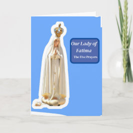 Unsere Frau von Fatima Karte