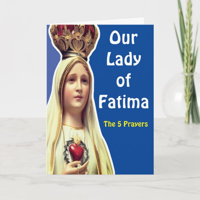 Unsere Frau von Fatima Karte (Vorderseite)