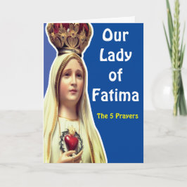 Unsere Frau von Fatima Karte