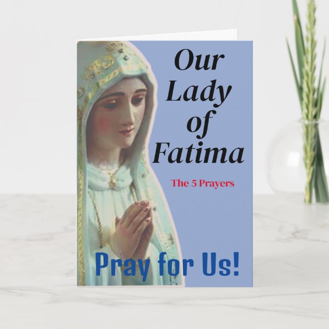Unsere Frau von Fatima Karte (Vorderseite)