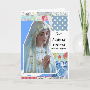 Unsere Frau von Fatima Karte