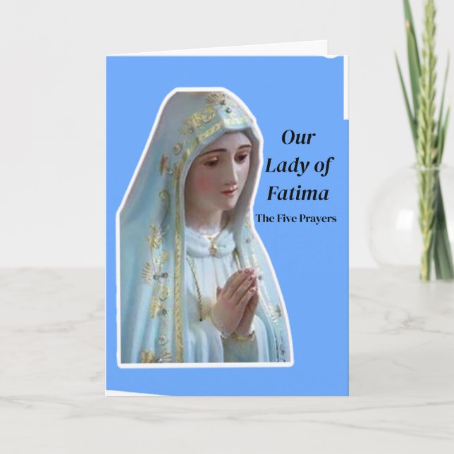 Unsere Frau von Fatima Karte (Vorderseite)
