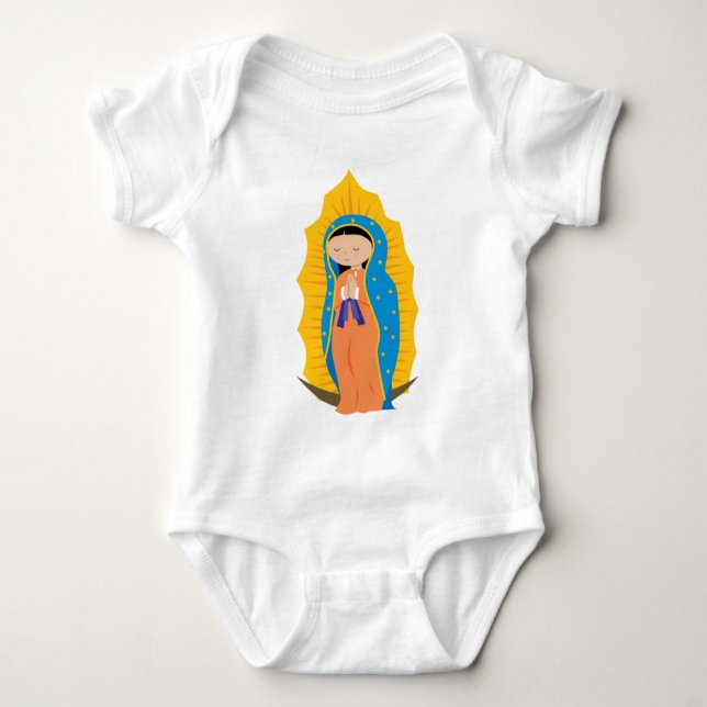 Unsere Frau von Guadalupe Baby Strampler (Vorderseite)