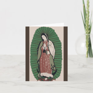 Unsere Frau von Guadalupe Dankeskarte