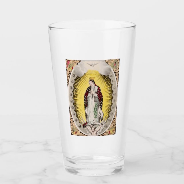 Unsere Frau von Guadalupe Glas (Vorderseite)
