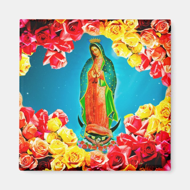 Unsere Frau von Guadalupe Magnet (Vorne)